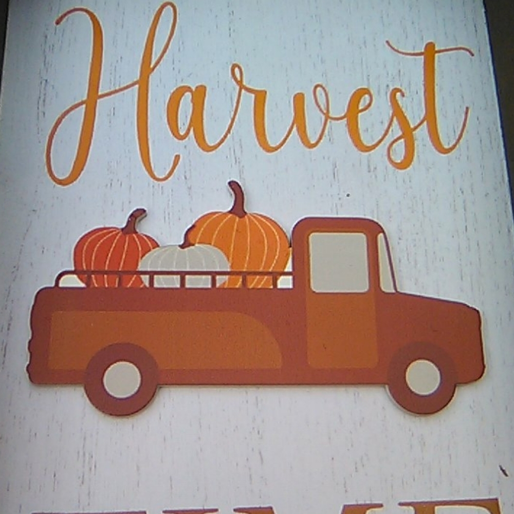 New Fall Sign "Harvest Time" - Picture 3 of 8